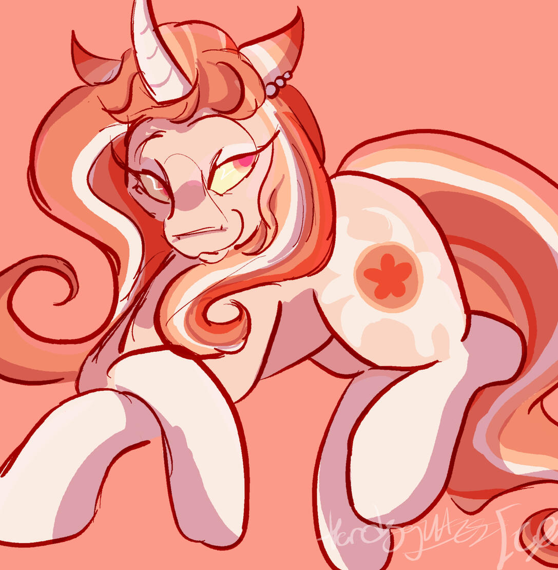 solid example of my pony anatomy. i can do more dynamics though. oc is not mine.